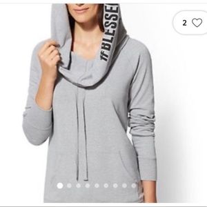 NYandCo Blessed Cowl Neck Hoodie